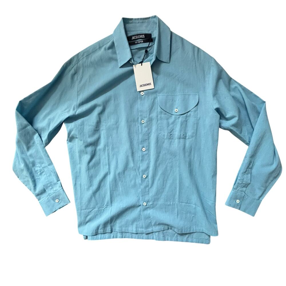 Jacquemus EU size 48 blue shirt NWT